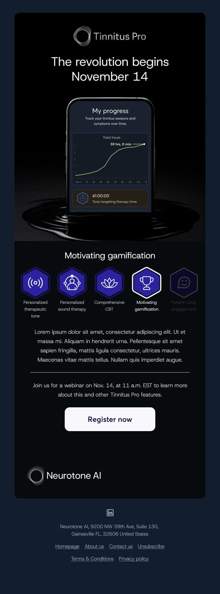 Countdown email 4: motivating gamification