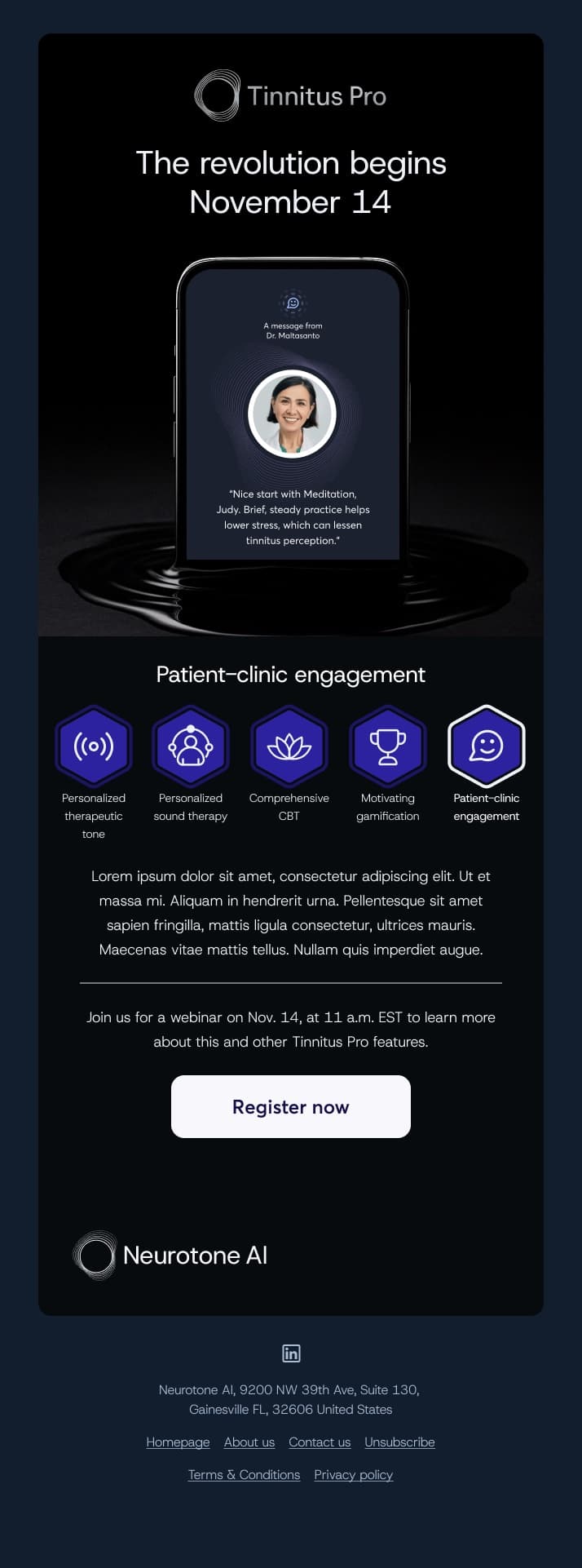 Countdown email 5: patient-clinic engagement