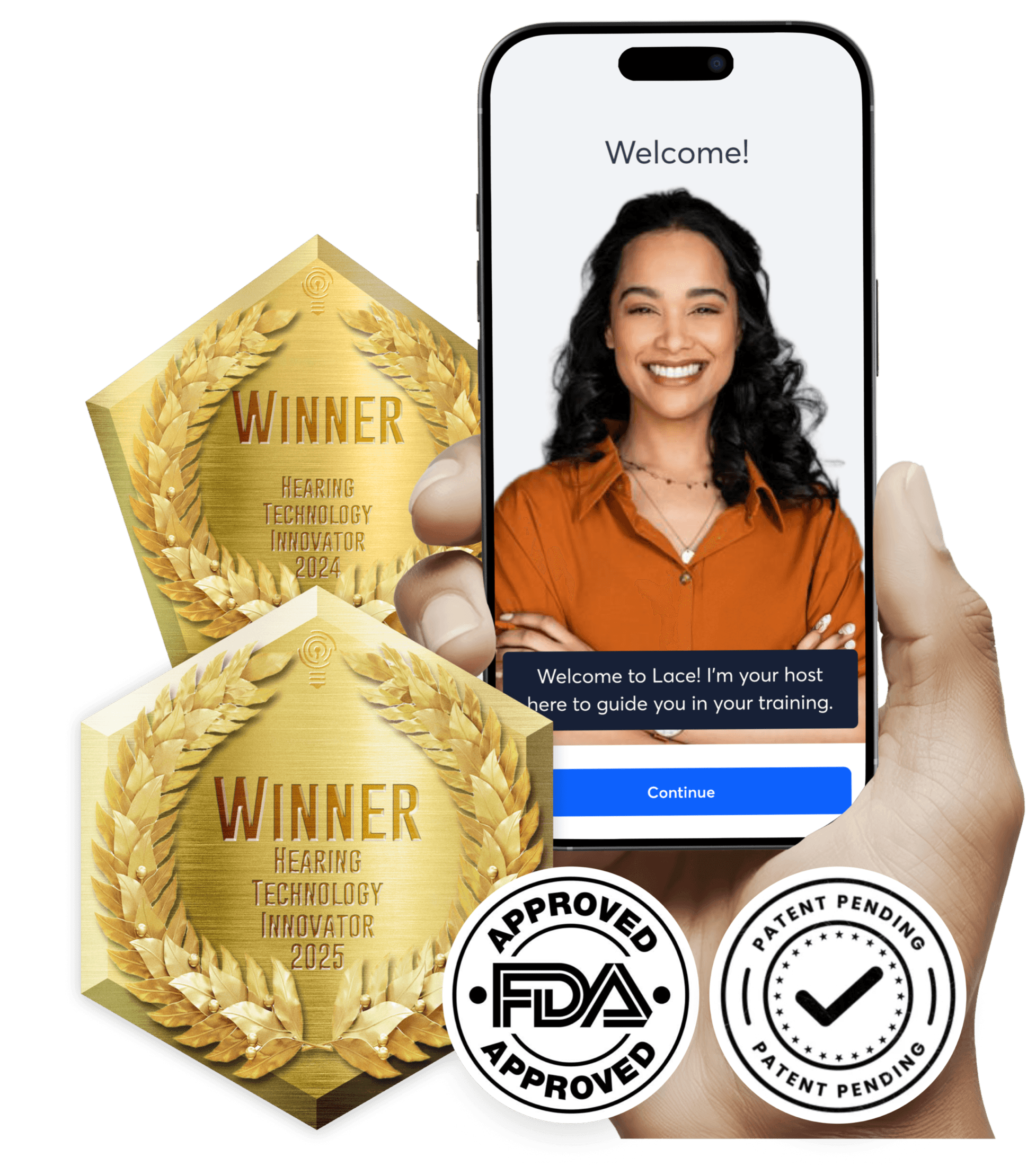 Hearing Technology Innovator Award winner and FDA approved