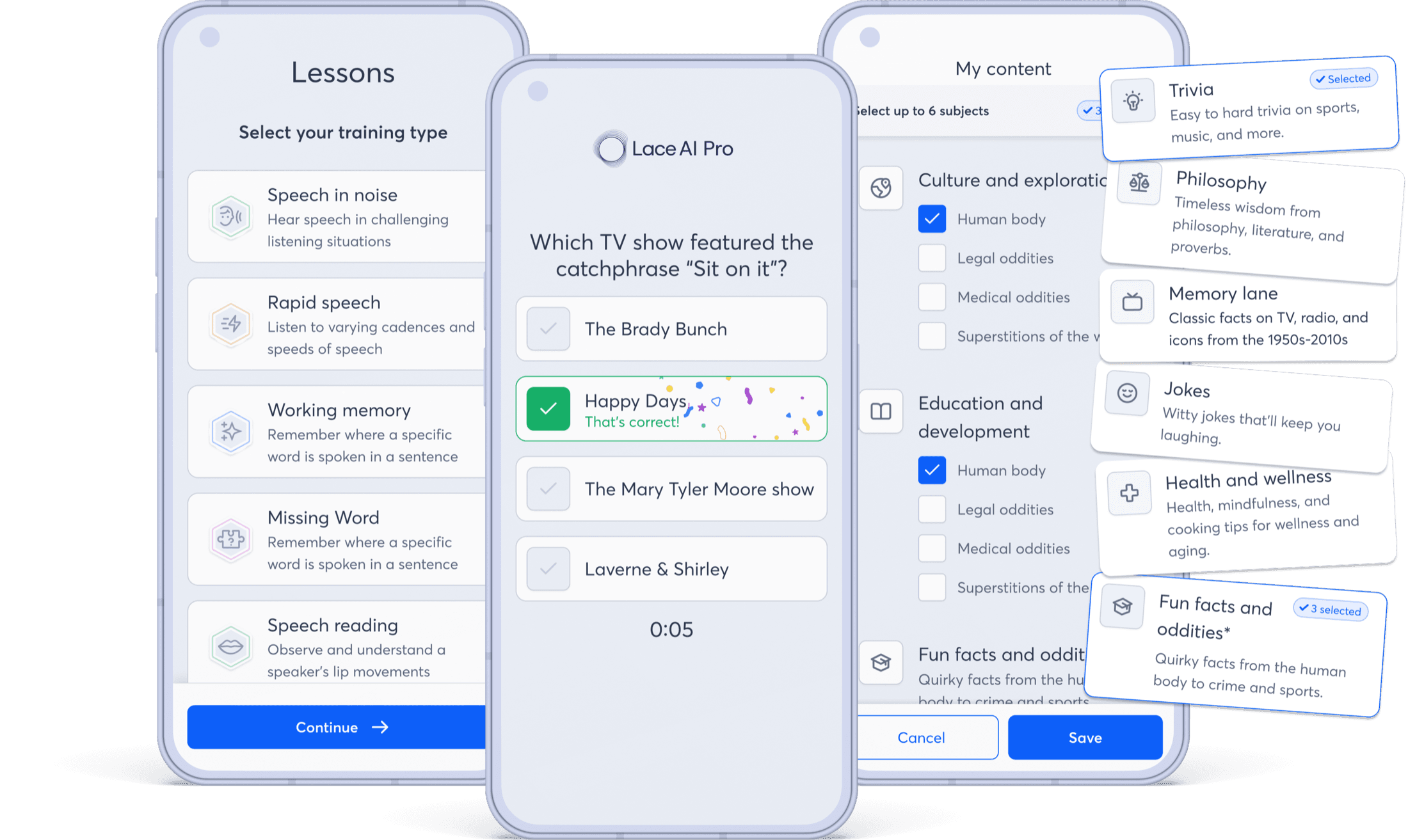 Content library architecture: 10,000+ exercises, 27 topics