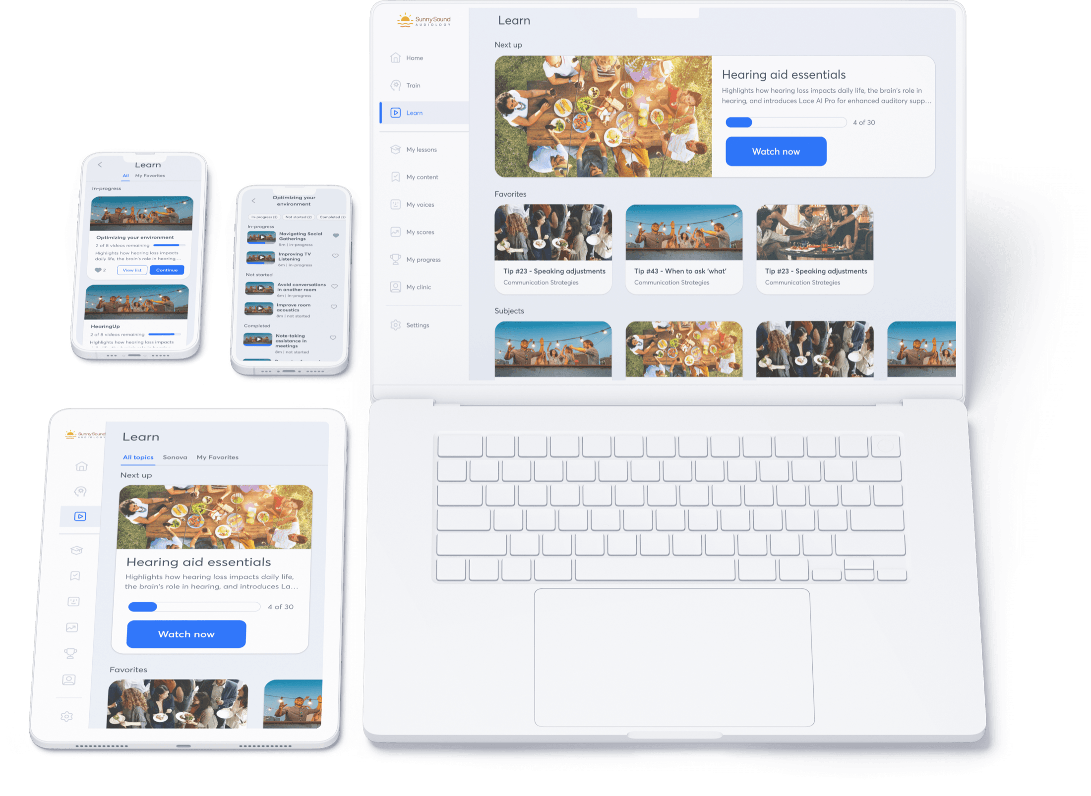 Auditory training that meets patients where they are, on any device