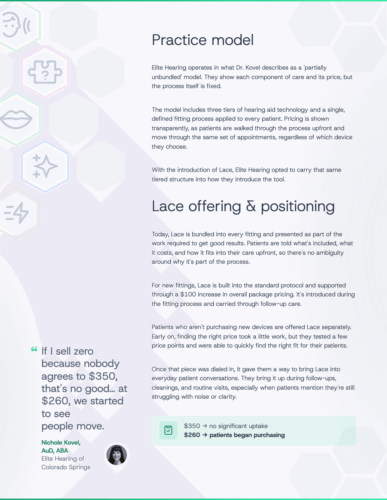 Key takeaways page with QR code